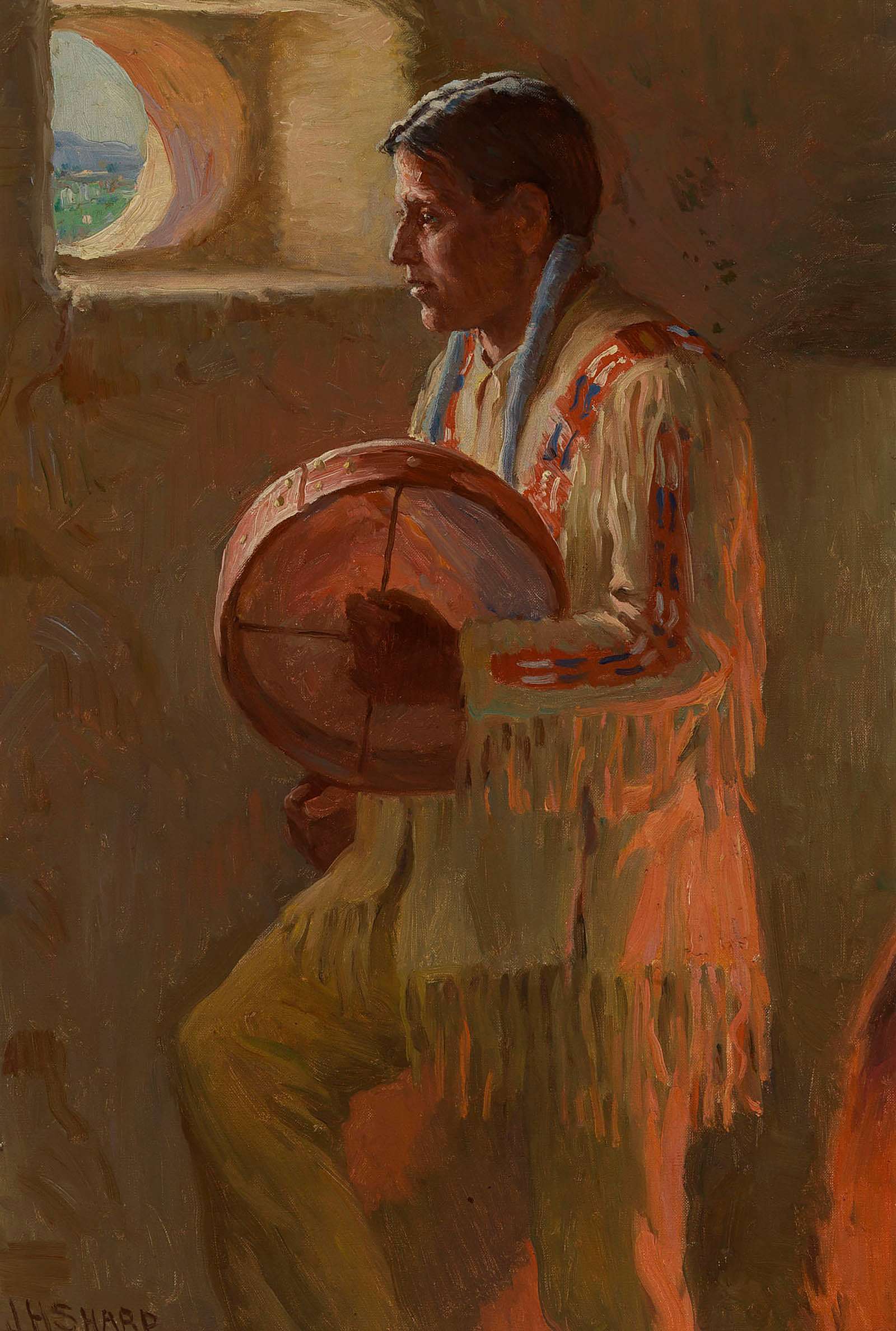 At a Pueblo Window